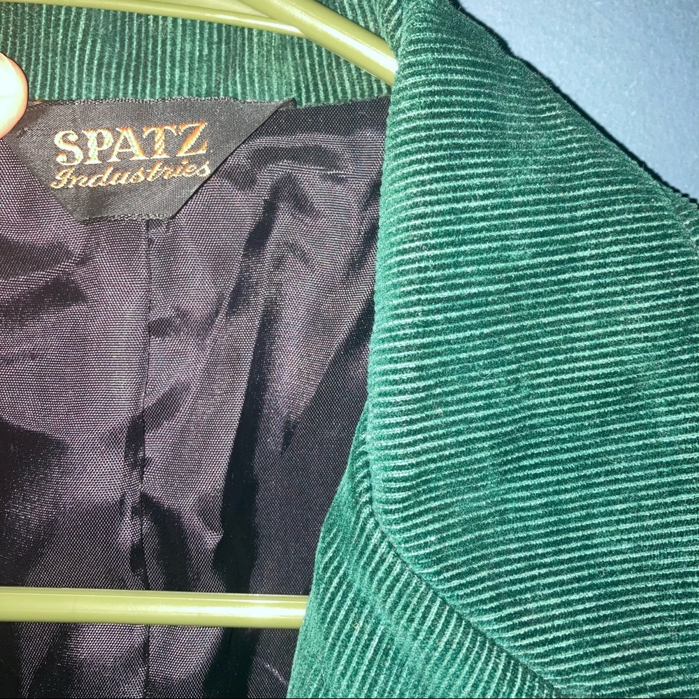 Vintage Emerald Corduroy Blazer